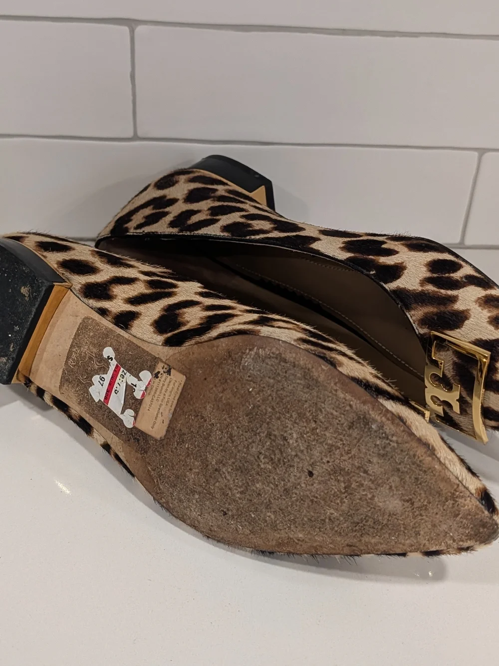 Tory Burch 7.5 Leopard Print Flats